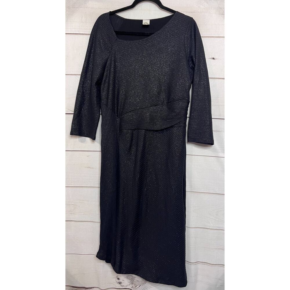 Akemi + Kin Black Shimmer Sparkle Sweater Dress‎ Guesstimate Size LG